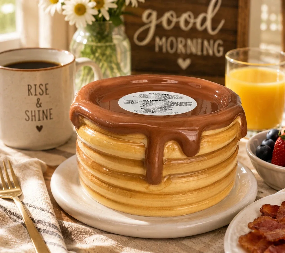 Bath & Body Works Pancake Cake Stand Candle Holder 3 Wick Pedestal Decor NWT